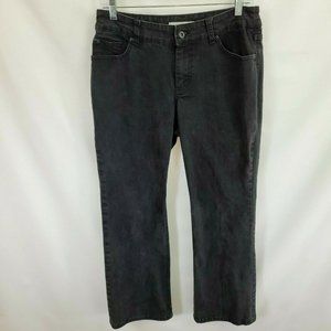 Chico's Platinum Charm MS Jean 0.5 Short (S Short) (31x29) Black Denim Straight